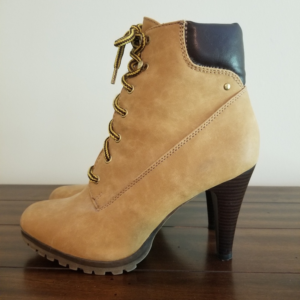X-Appeal Heeled Work Boot Booties